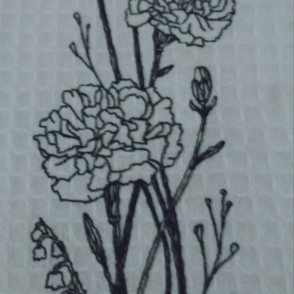 Carnation Tea Towel