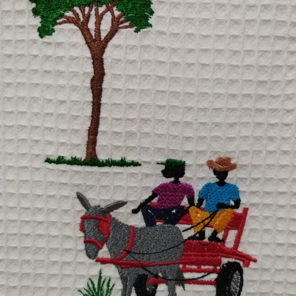 Donkey Car Tea Towel