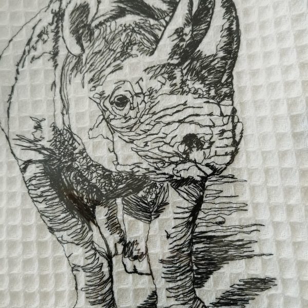Rhino Tea Towel